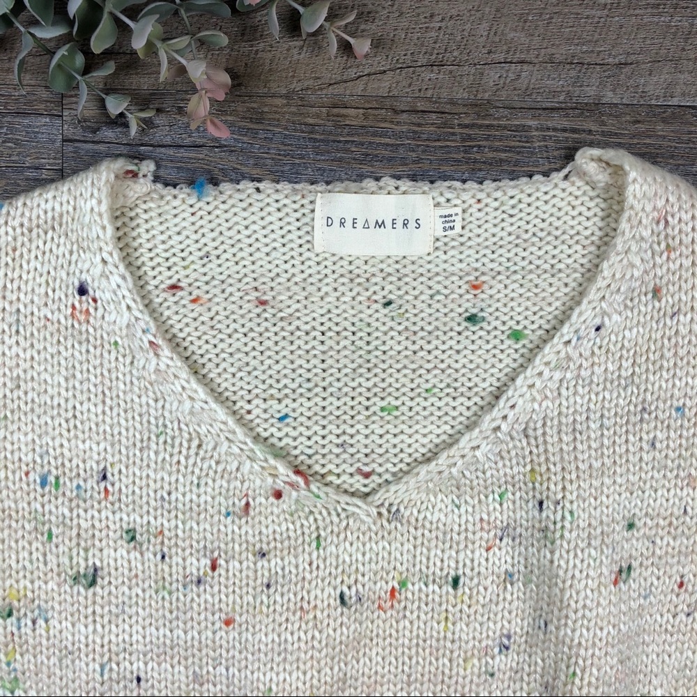 🔥DREAMERS Cotton Blend Oversized Cream Sweater - Picture 4 of 8